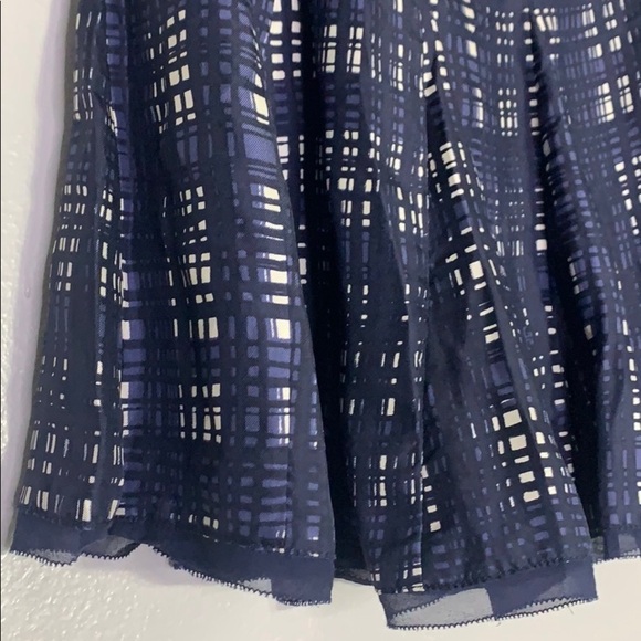 Tory Burch Silk Navy blue Academia Sway A line knee length skirt women’s size 2 - Picture 3 of 12